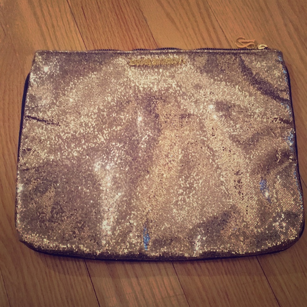 Gold over-sized clutch